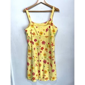 Fresh Produce dress USA made vacation beach resort organic cotton yellow womenXL